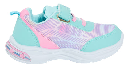 Girls Disney Stitch Light Up Trainers Kids Stitch Easy Touch Fasten Sports Shoes