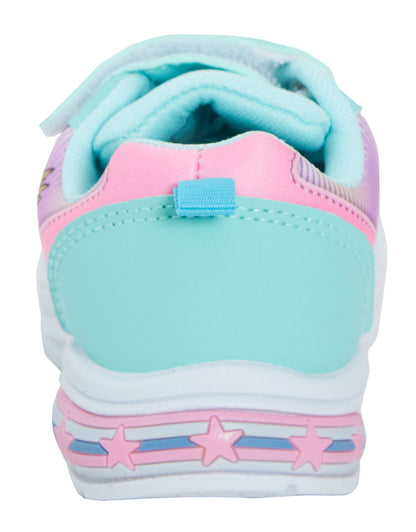 Girls Disney Stitch Light Up Trainers Kids Stitch Easy Touch Fasten Sports Shoes