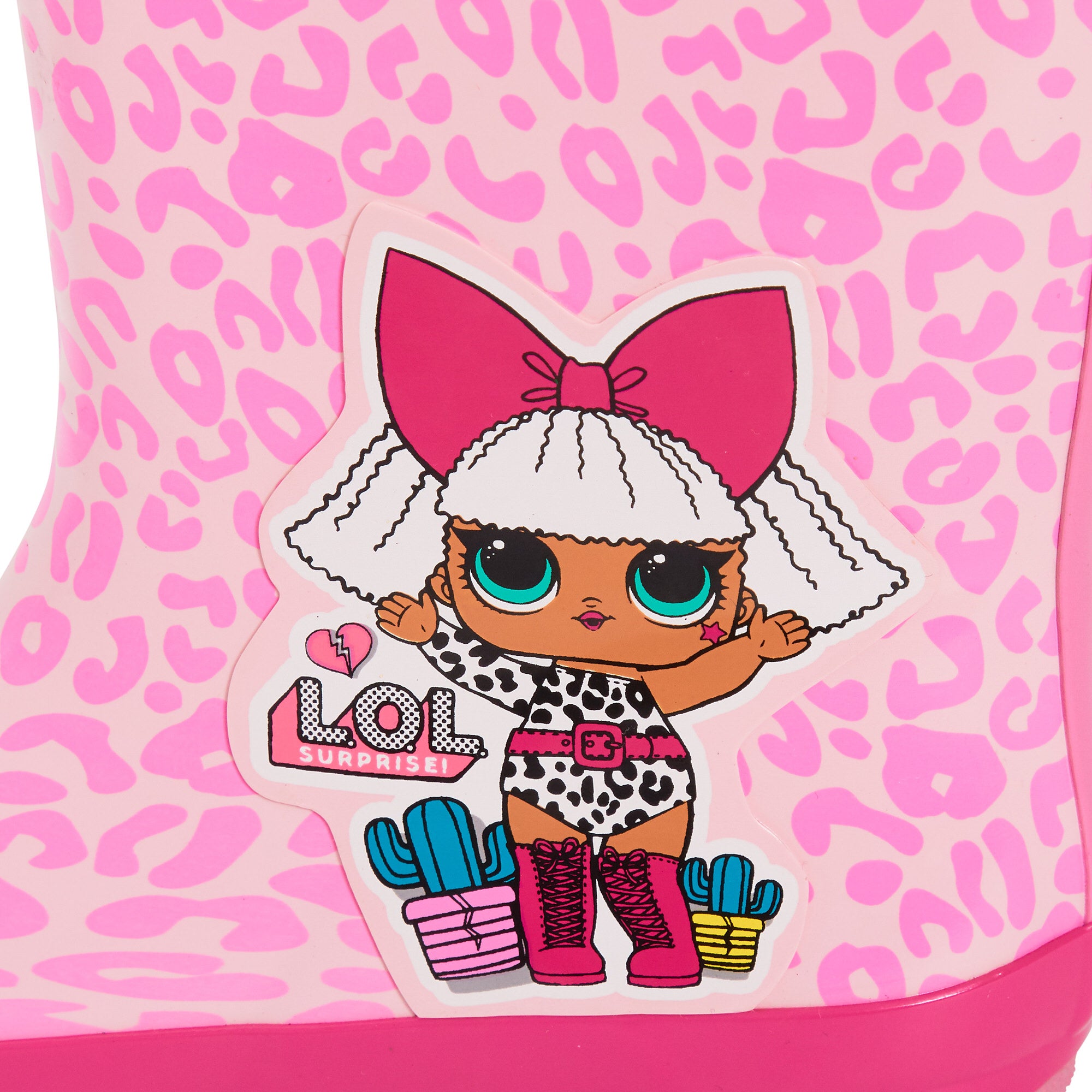 Girls LOL Surprise Tie Top Wellies Warm Lined Wellington Boots Kids Snow Shoe