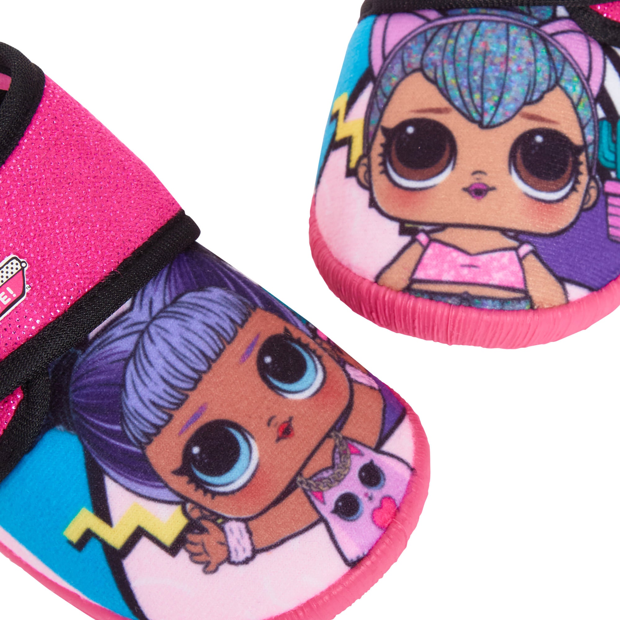 LOL Surprise Dolls Slippers Girls Easy Fasten Indoor House Pink Shoes Infants