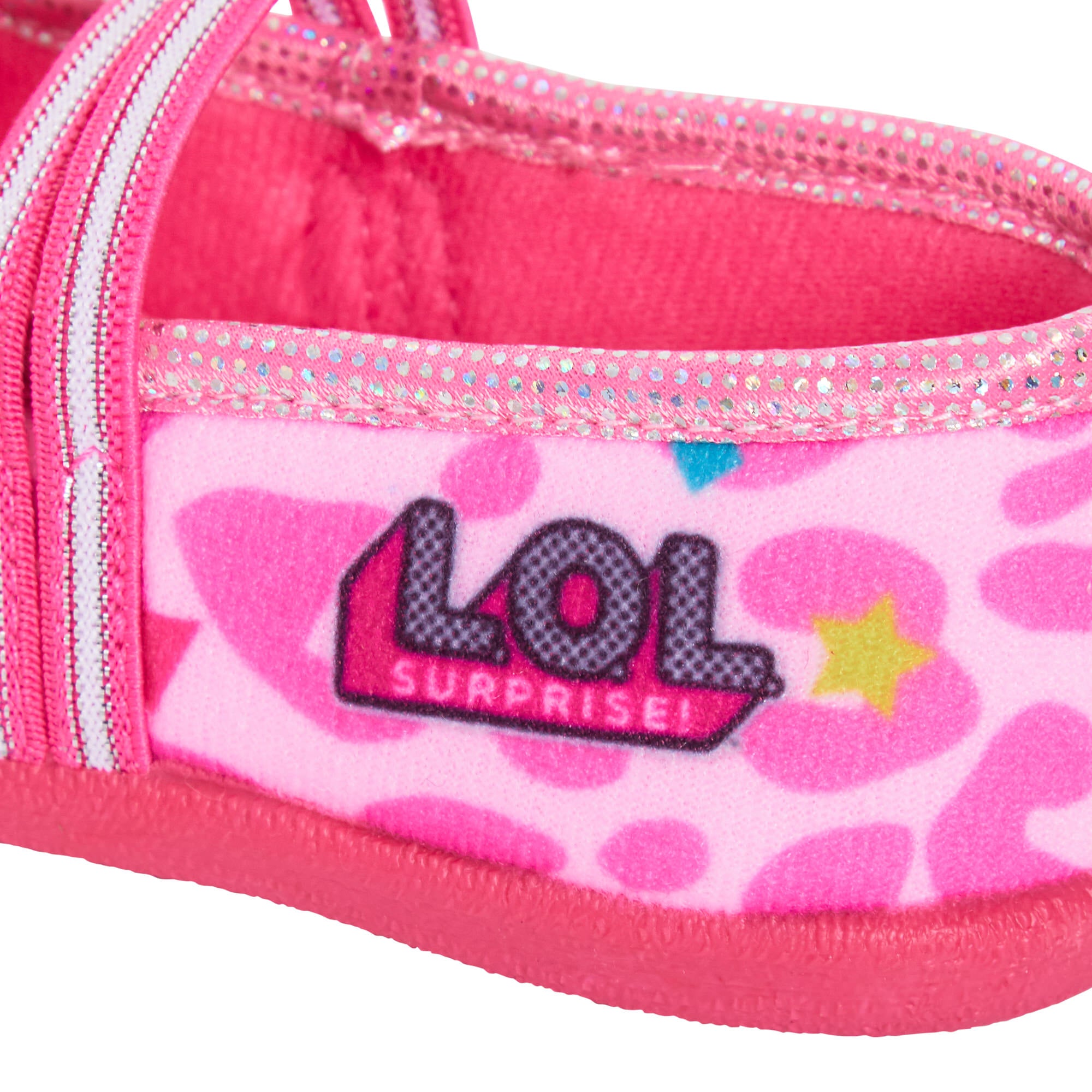 Girls LOL Surprise Dolls Slippers Easy Fasten Indoor House Pink Shoes Infants