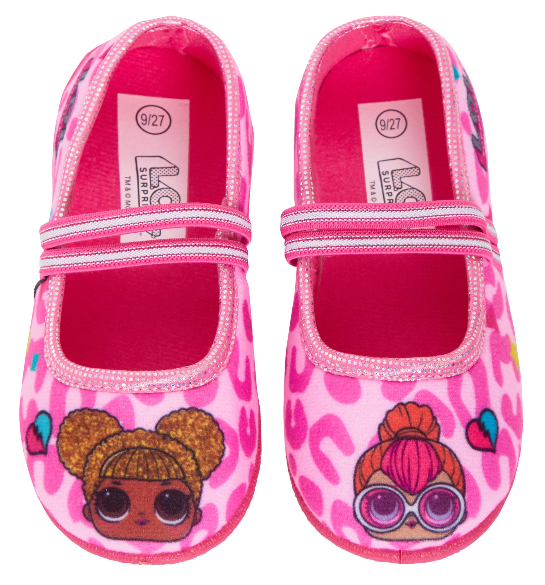 Girls LOL Surprise Dolls Slippers Easy Fasten Indoor House Pink Shoes Infants