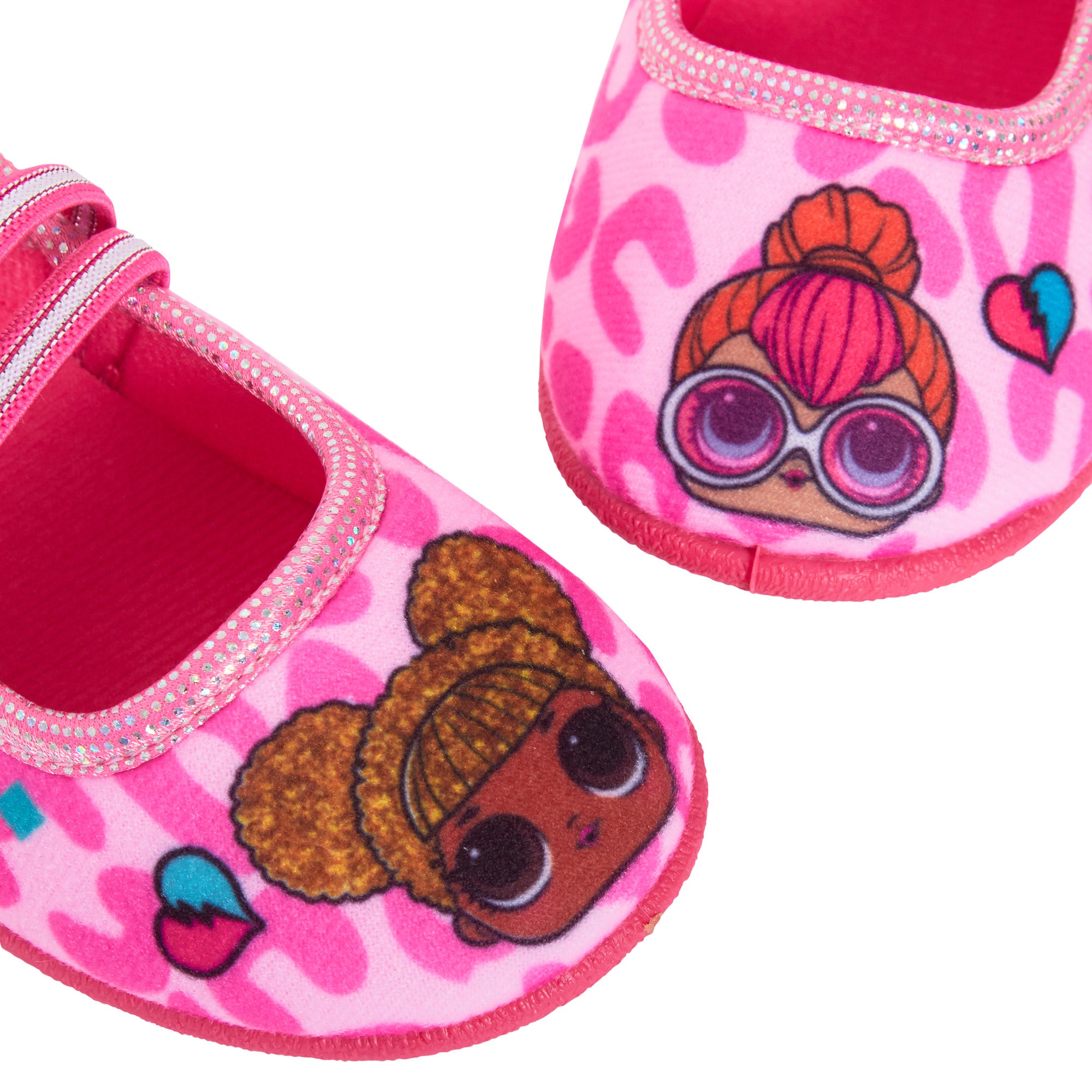 Girls LOL Surprise Dolls Slippers Easy Fasten Indoor House Pink Shoes Infants