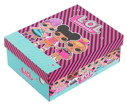Girls LOL Surprise Dolls Light Up Trainers Kids Easy Touch Fasten Sports Shoes