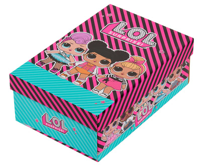 LOL Surprise Dolls Girls Light Up Trainers Kids Easy Touch Fasten Sports Shoes