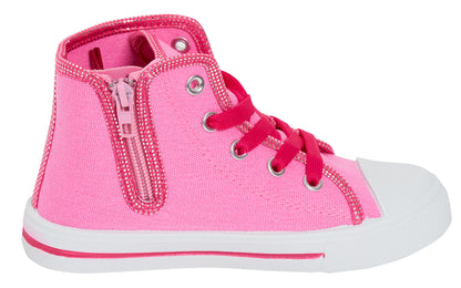 L.O.L Surprise! Dolls Girls Hi Top Trainers Kids Easy Zip Fasten Sports Shoes