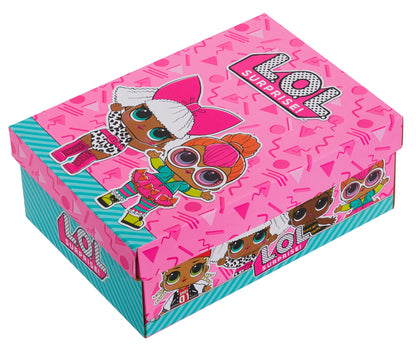 L.O.L Surprise! Dolls Girls Hi Top Trainers Kids Easy Zip Fasten Sports Shoes