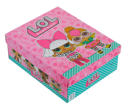 Girls L.O.L Surprise! Dolls Hi Top Trainers Kids Easy Touch Fasten Sports Shoes