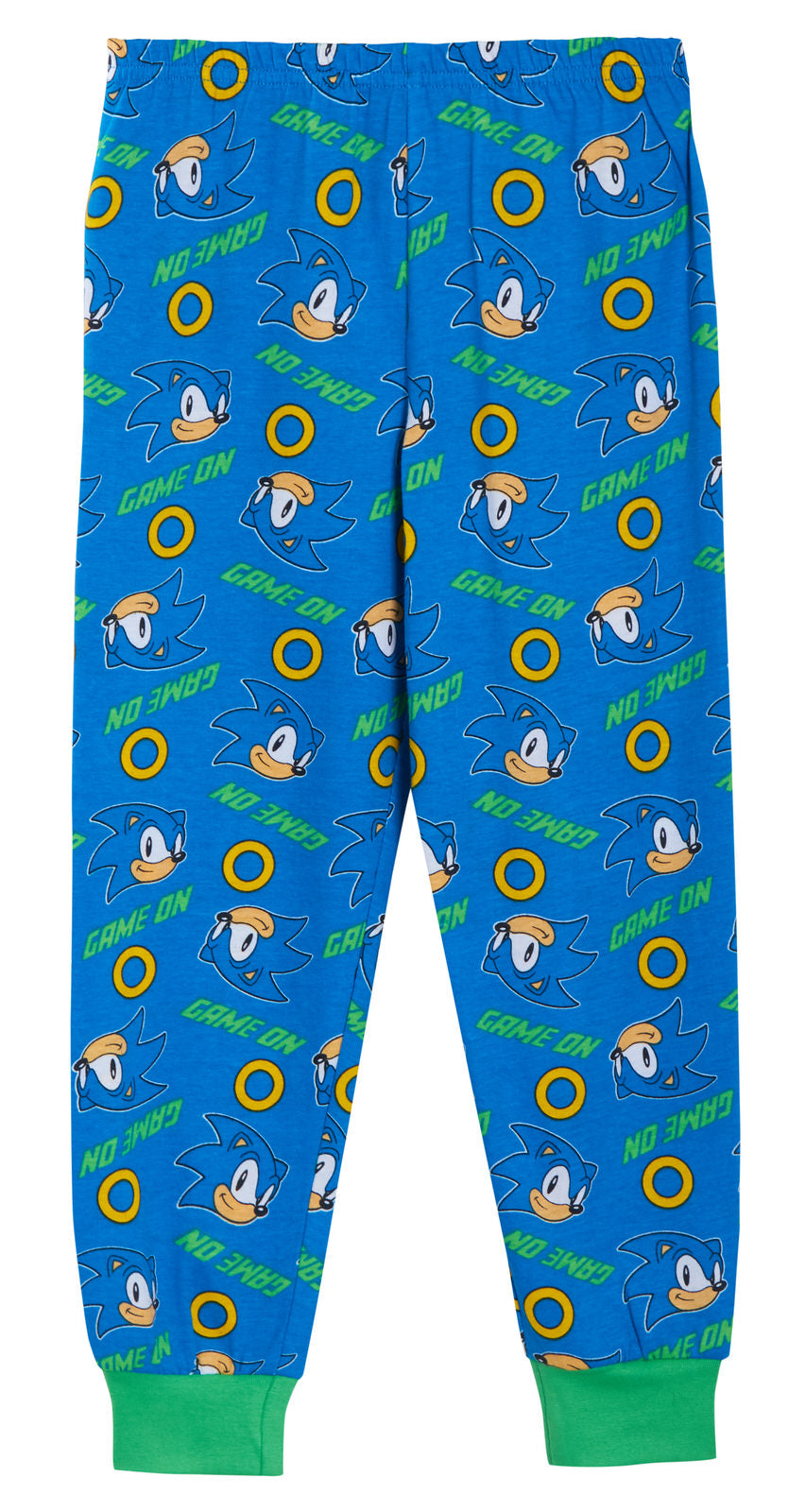 Boys Sonic The Hedgehog Pyjamas Sega Full Length Pjs T-Shirt + Loungepants Set
