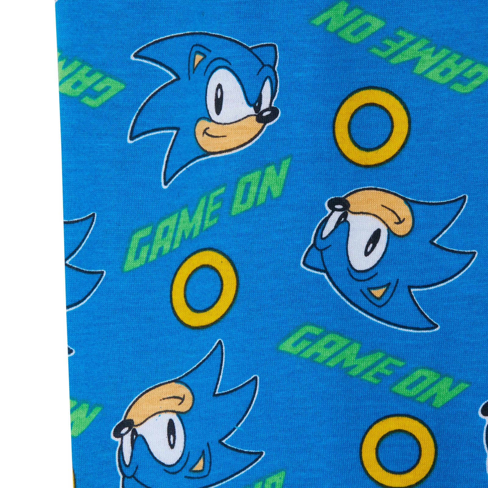 Boys Sonic The Hedgehog Pyjamas Sega Full Length Pjs T-Shirt + Loungepants Set
