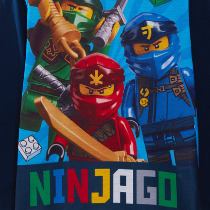 Boys Lego Ninjago Pyjamas For Kids Full Length Pjs Set T-Shirt + Loungepants Set