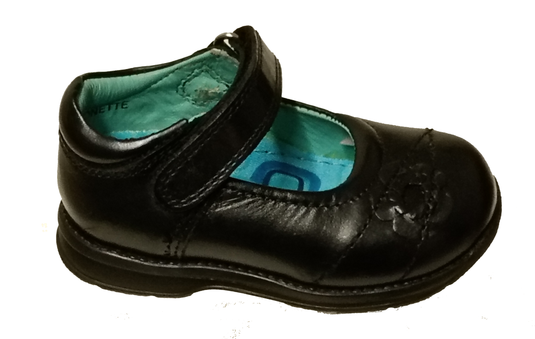 Girls Bluey School Shoes Bingo Easy Fasten Mary Jane Black Patent Party Shoes