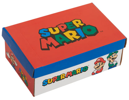 Boys Super Mario Brothers Light Up Trainers Kids Nintendo Flashing Lights Shoes