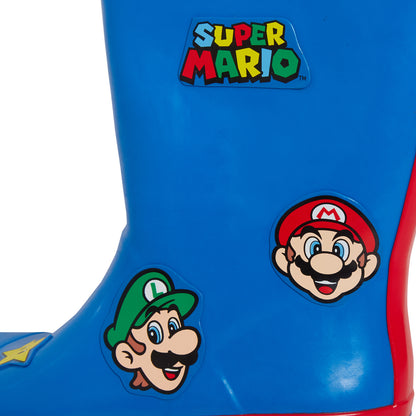 Boys Super Mario Brothers Rubber Wellington Boots Kid Nintendo Wellies Rain Shoe