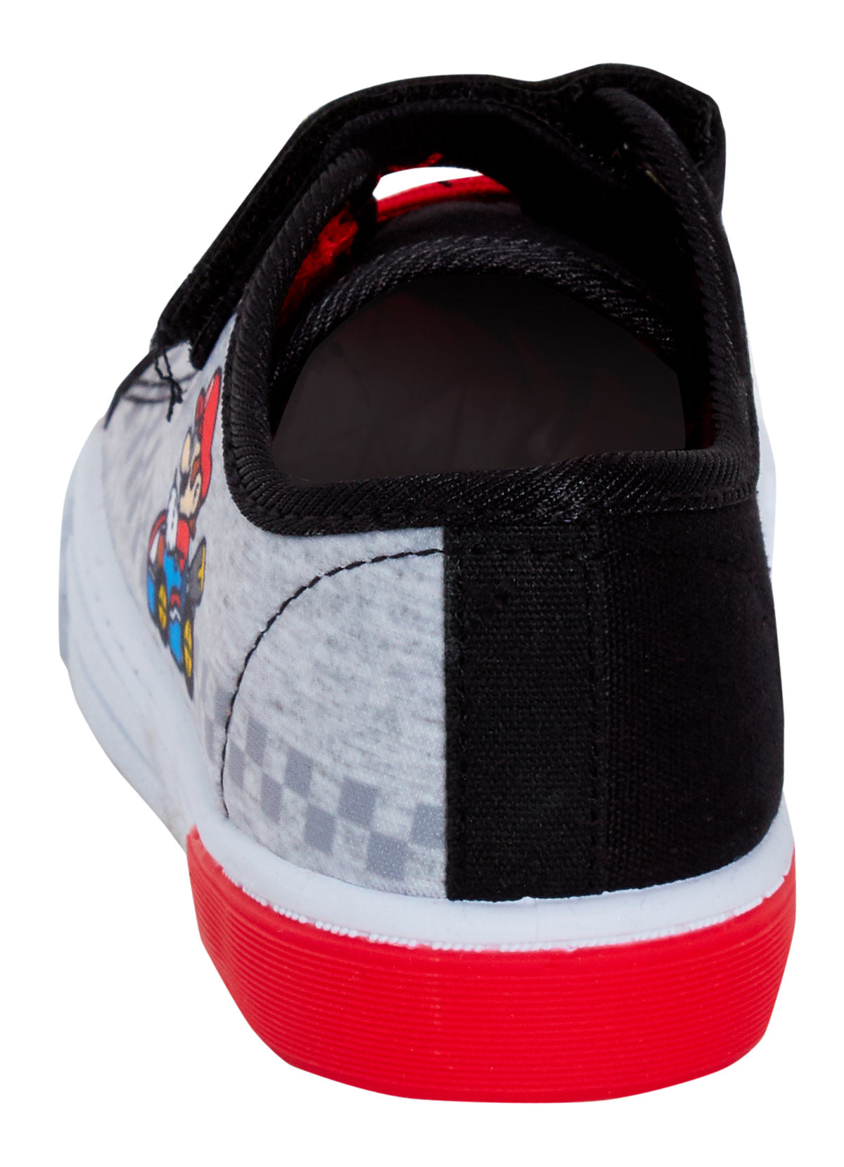 Super Mario Light Up Canvas Trainers Boys Mario Kart Canvas Pumps With Lights