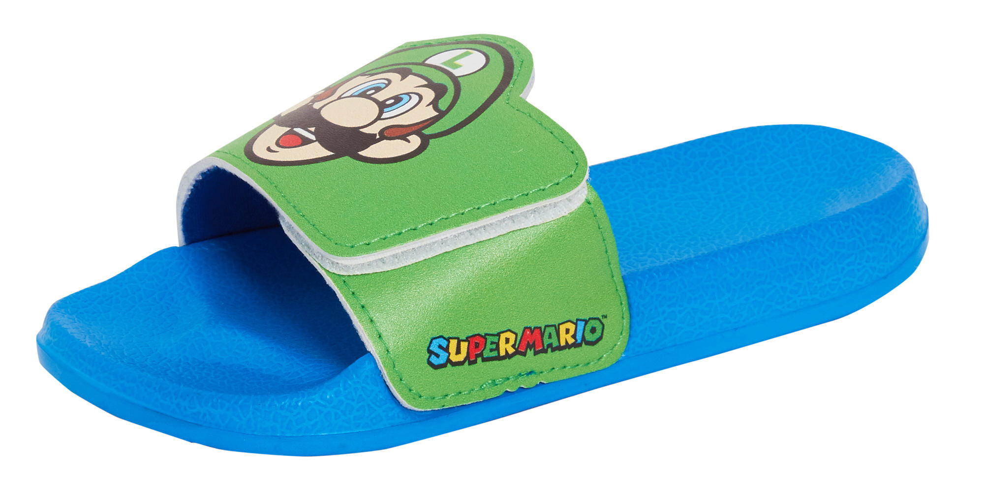 Super Mario Bros Sliders Kids Luigi Summer Sandals Slip On Pool Shoes Flip Flops