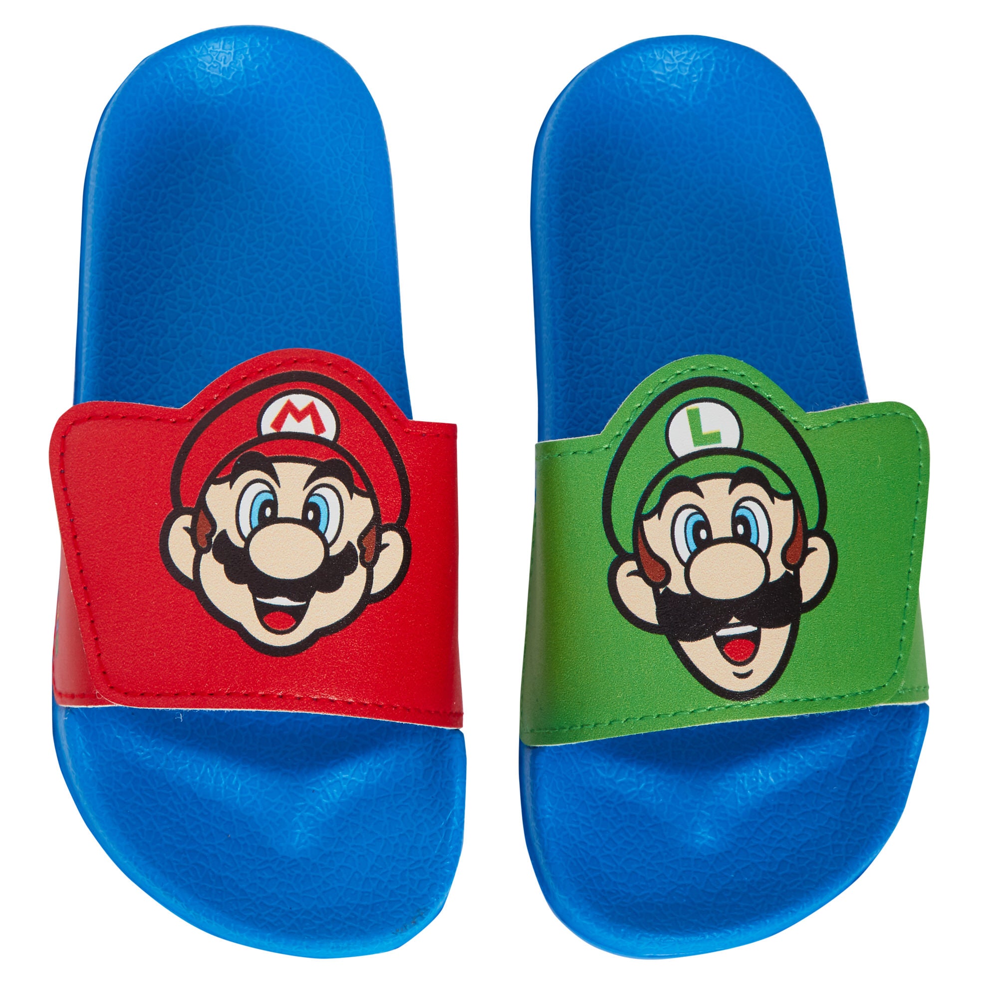 Super Mario Bros Sliders Kids Luigi Summer Sandals Slip On Pool Shoes Flip Flops