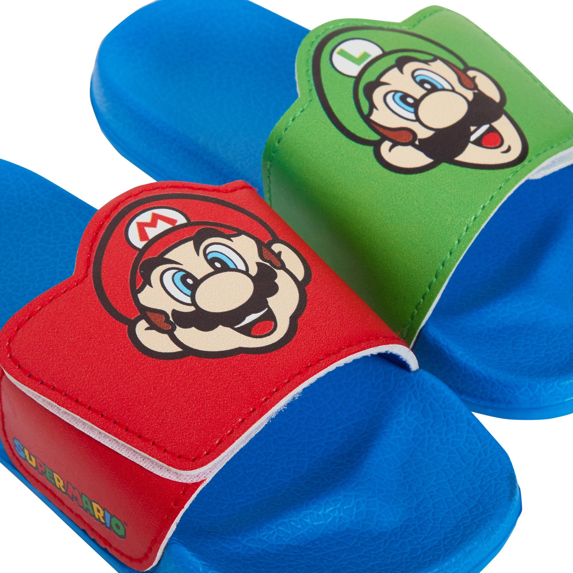 Super Mario Bros Sliders Kids Luigi Summer Sandals Slip On Pool Shoes Flip Flops