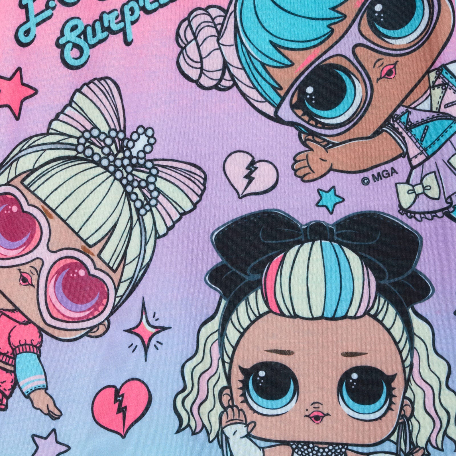 Girls LOL Surprise Dressing Gown + LOL Pyjamas 3pc Matching Set Pjs + Bath Robe