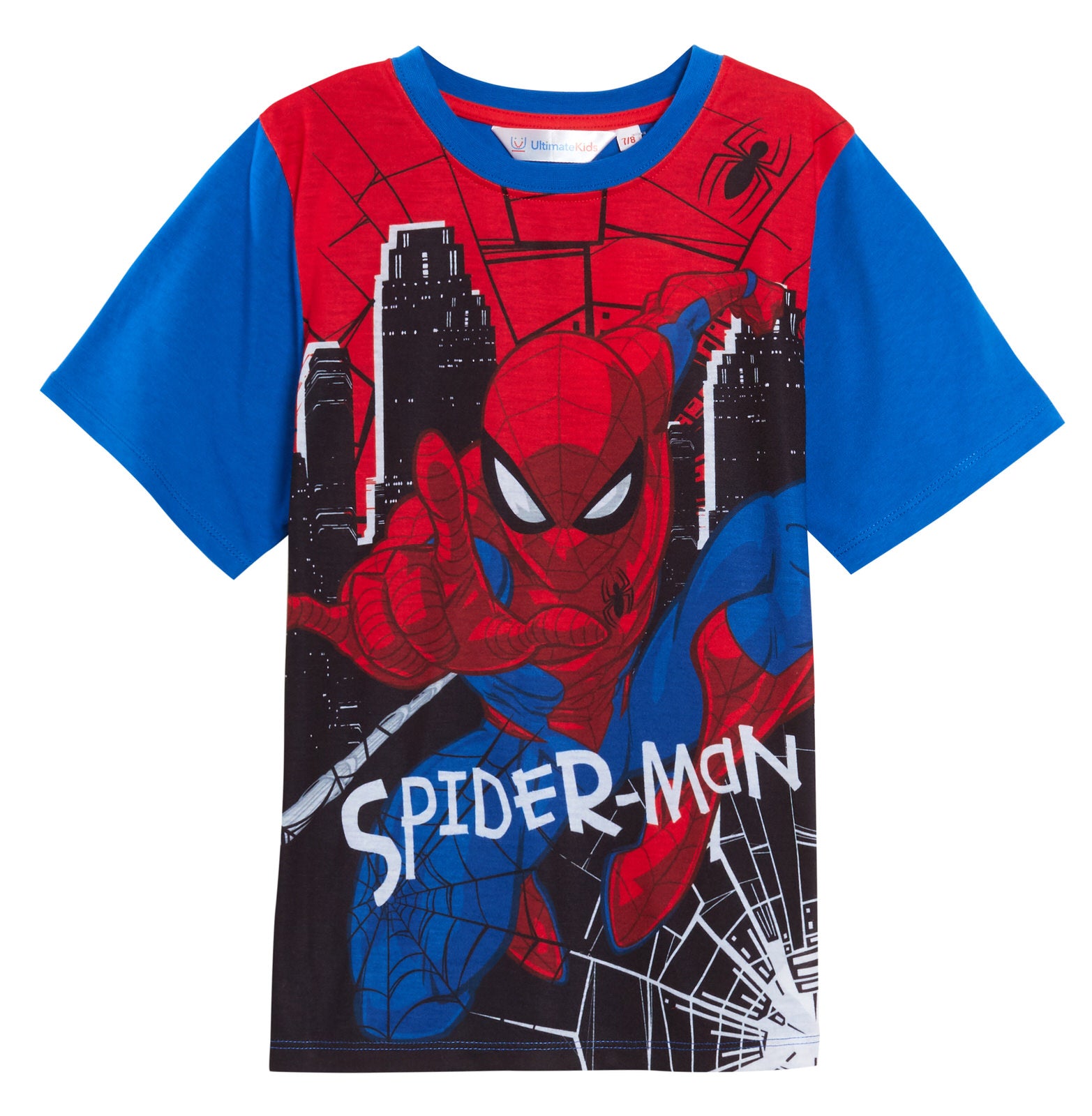 Boys Spiderman Dressing Gown + Spiderman Pyjamas Matching 3pc Set Bathrobe + Pjs