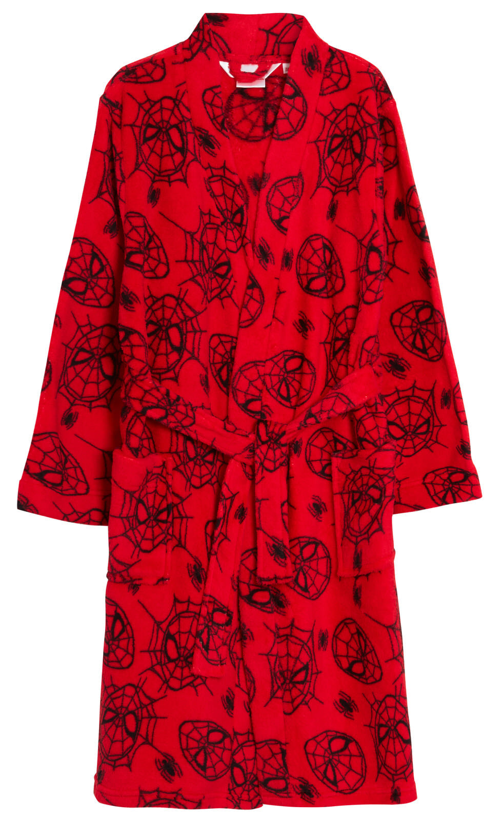 Boys Spiderman Dressing Gown + Spiderman Pyjamas Matching 3pc Set Bathrobe + Pjs