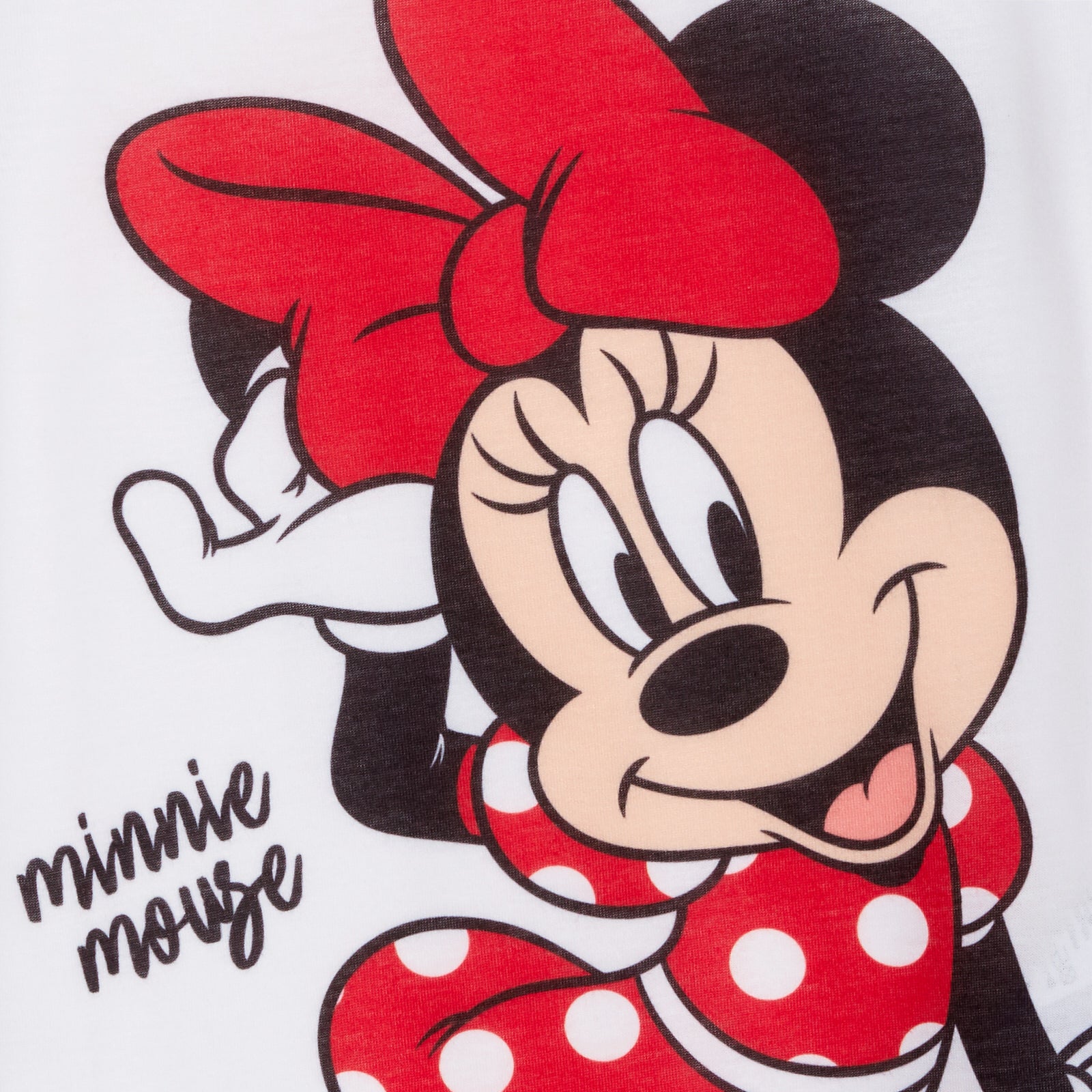 Girls Minnie Mouse Dressing Gown + Pyjamas 3pc Matching Set Red Bathrobe + Pjs