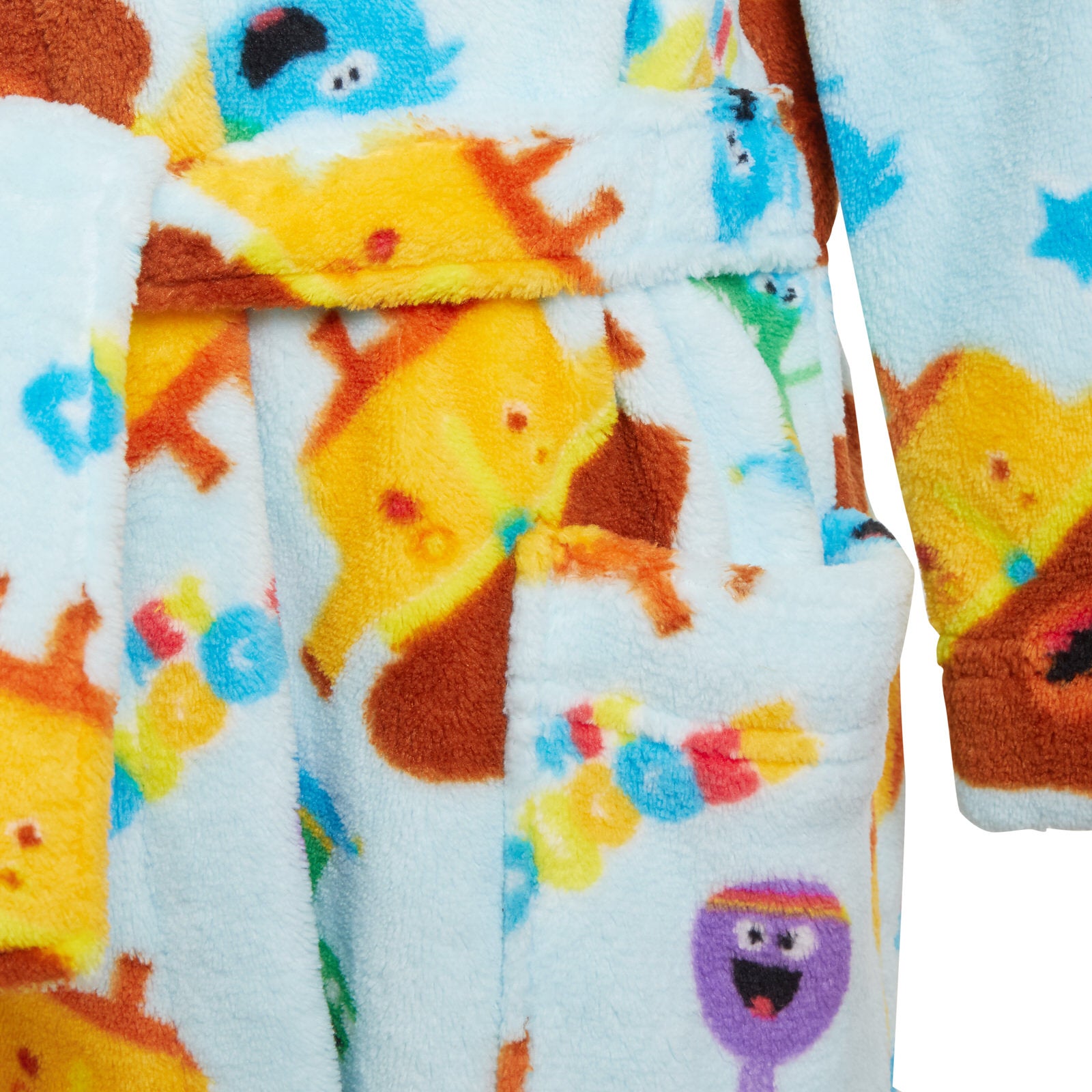 Hey Duggee Dressing Gown Kids Hooded Bathrobe Boys Girls Fleece Character Robe