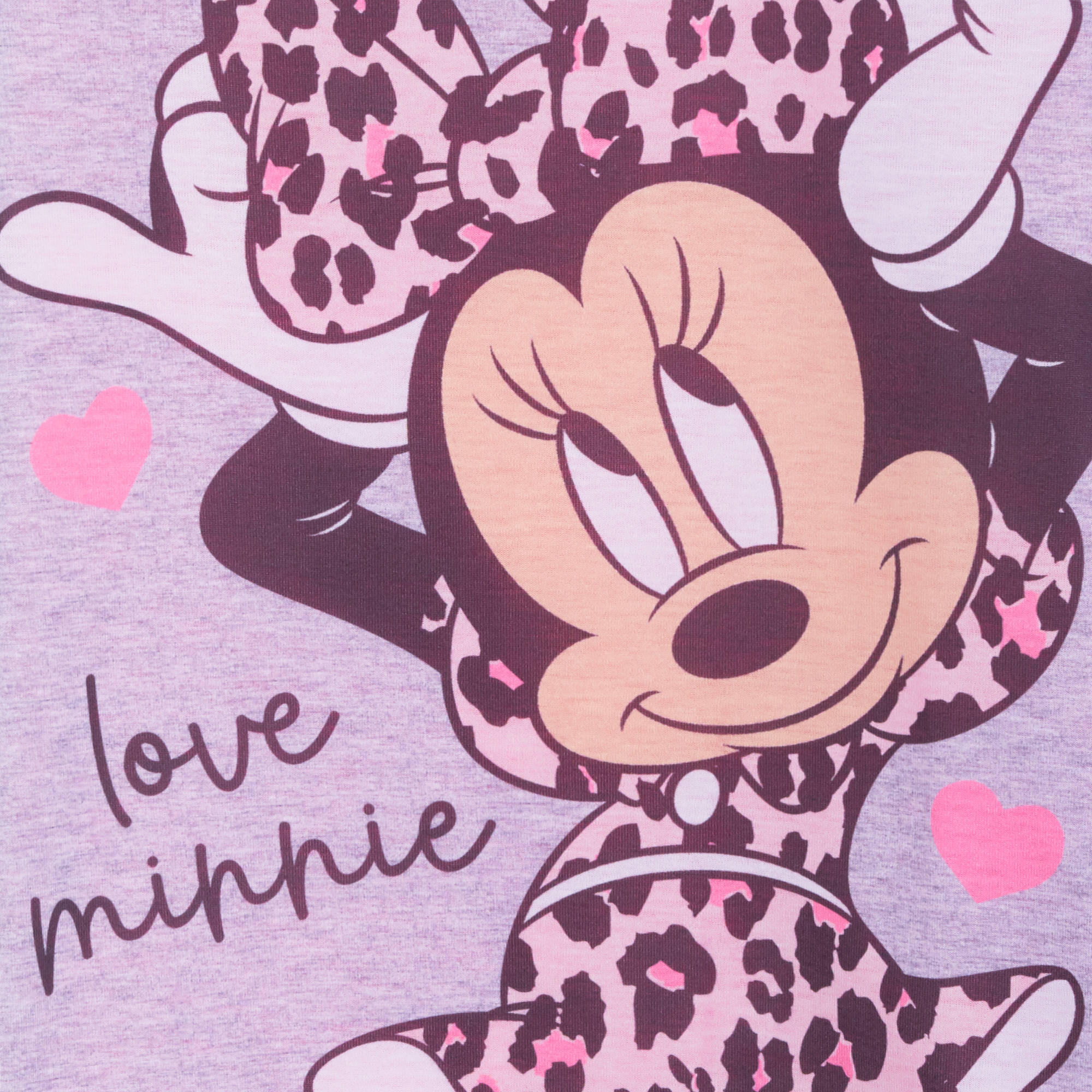 Girls Minnie Mouse Short Pyjamas Disney Kids Shortie Pjs 2 Piece Nightwear Set