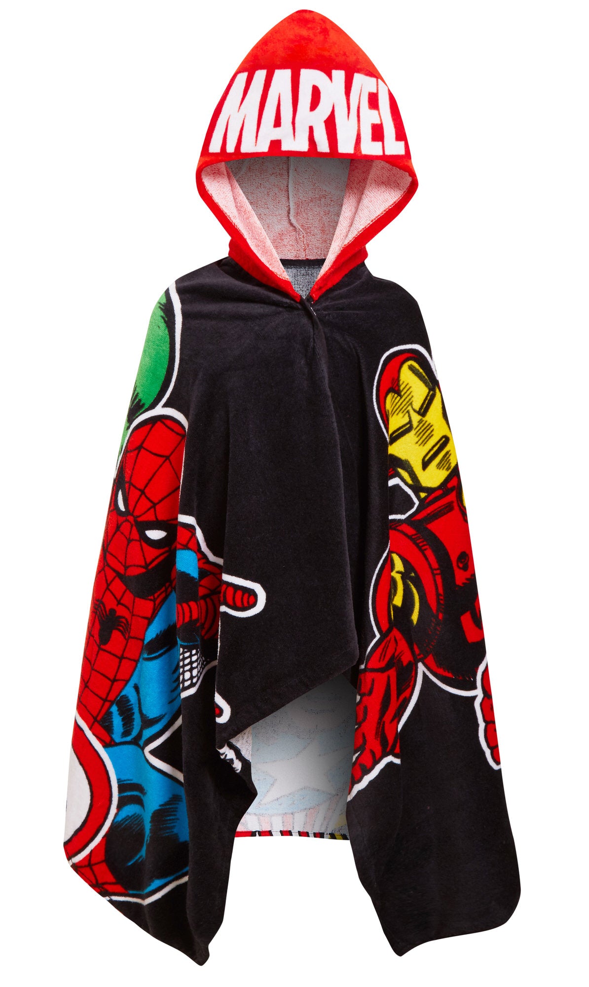Avengers Hooded Towel Kids Marvel Poncho Beachtowel Bath Towel Swimming Wrap