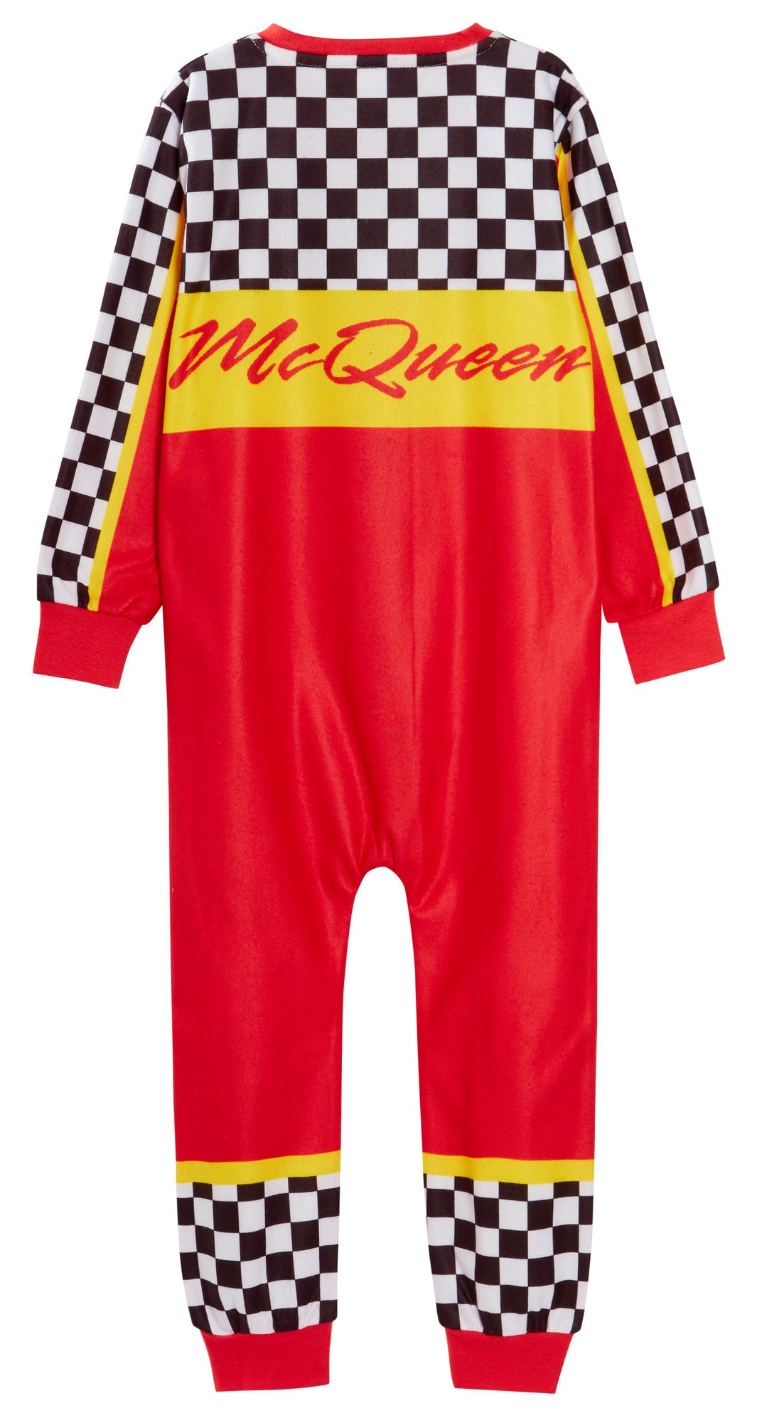 Boys Disney Cars Dress Up All In One Kids Lightning McQueen Fleece Sleepsuit Pjs