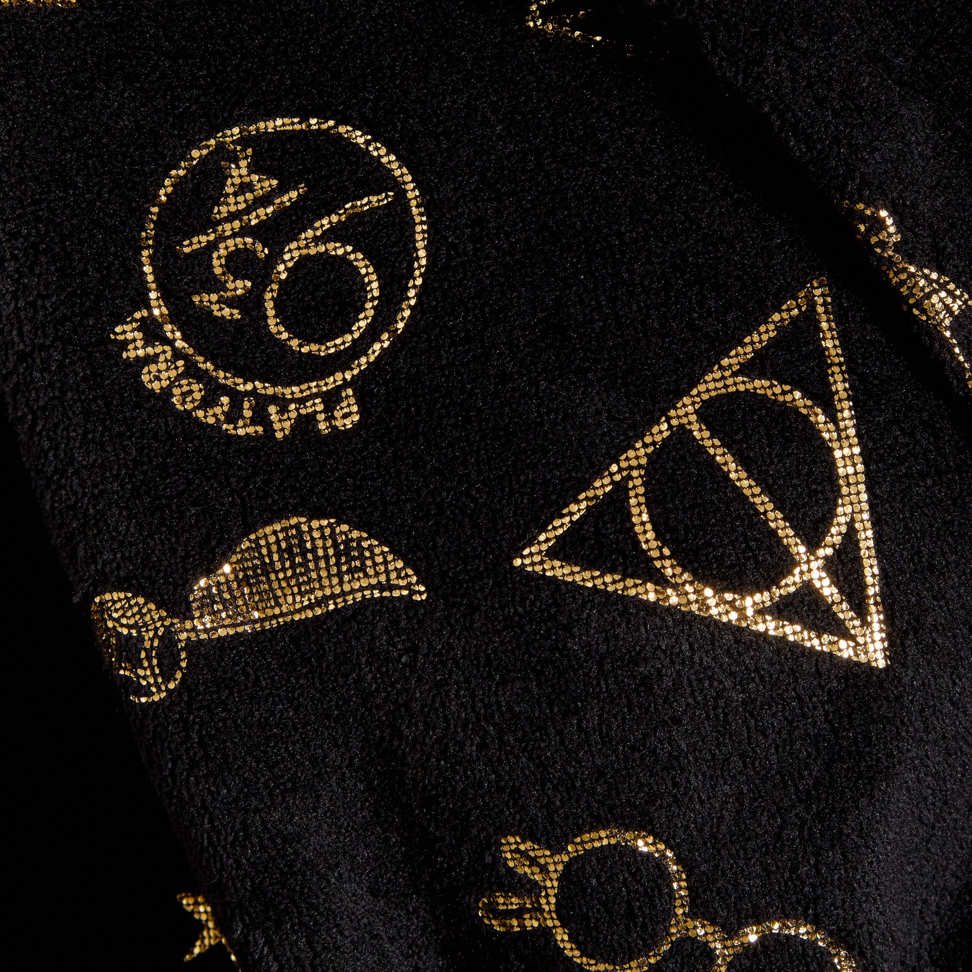 Womens Harry Potter Dressing Gown Teens Deathly Hallows Hooded Bathrobe Gift