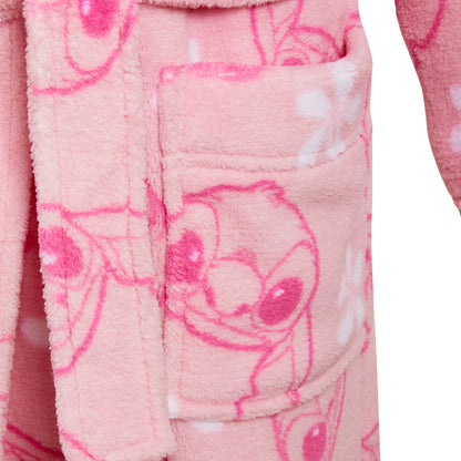 Girls Stitch Dressing Gown + Pyjamas Set Matching 3pc Nightwear Bathrobe + Pjs