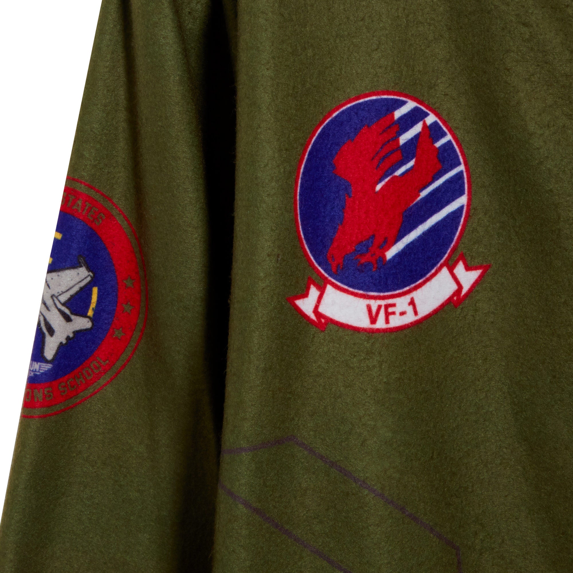 Boys Top Gun Fleece All In One Maverick Pyjamas Kids Flighter Pilot Jumpsuit