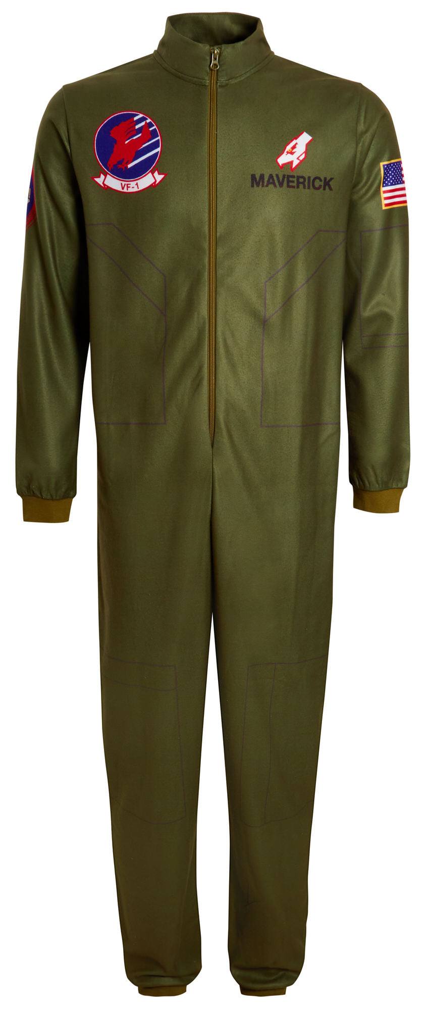 Mens Top Gun Fleece All In One Teens Maverick Flight Suit Pyjamas Loungewear Pjs