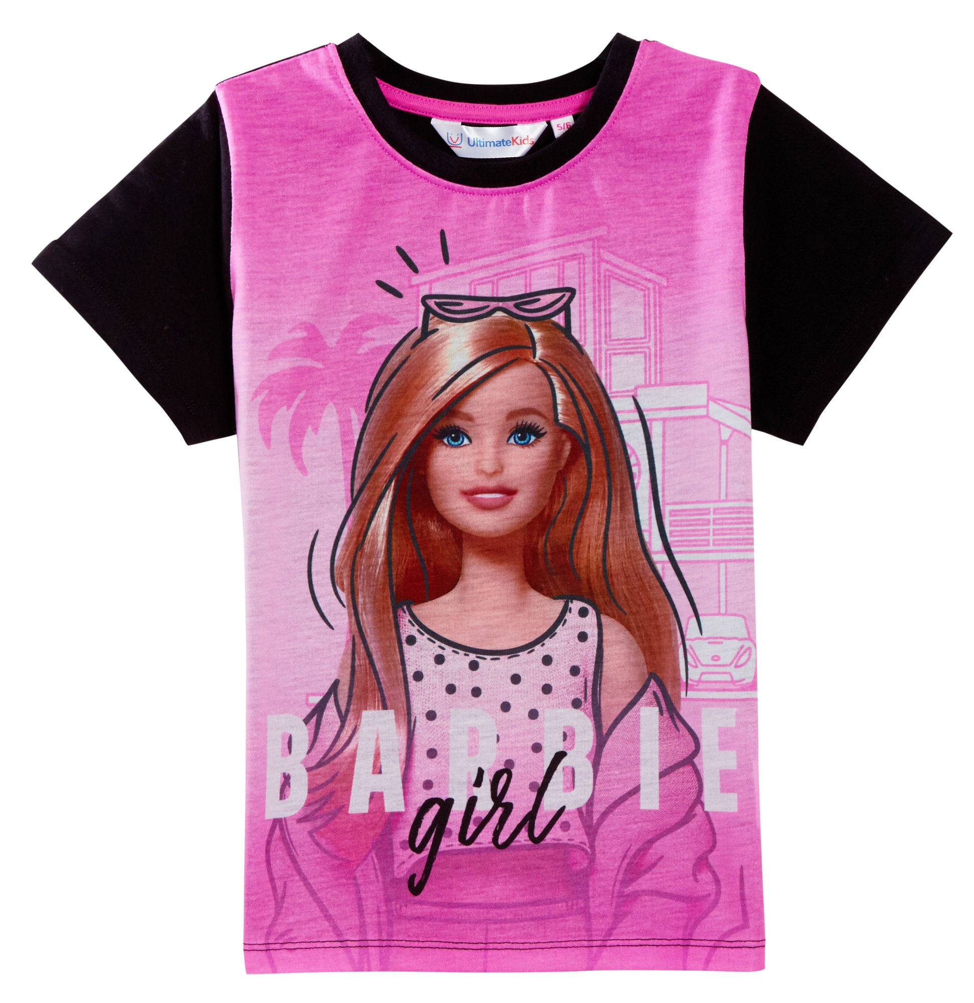 Girls Barbie Dressing Gown + Pyjamas Set Matching 3pc Nightware Bathrobe + Pjs
