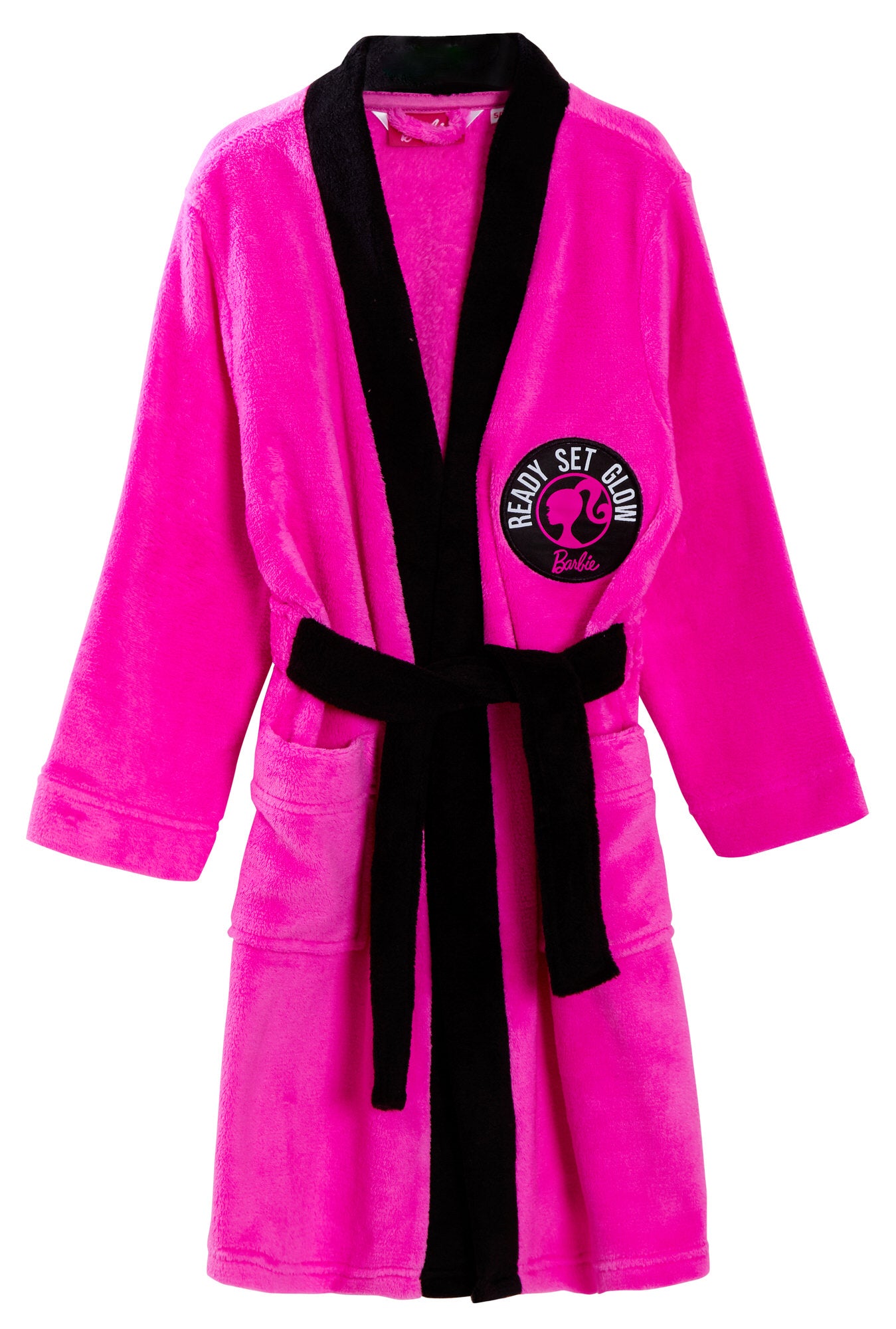 Girls Barbie Dressing Gown + Pyjamas Set Matching 3pc Nightware Bathrobe + Pjs