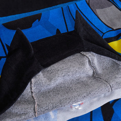 Batman Hooded Towel 100% Cotton Kids Poncho Beach Towel Bath Towel Swimming Wrap
