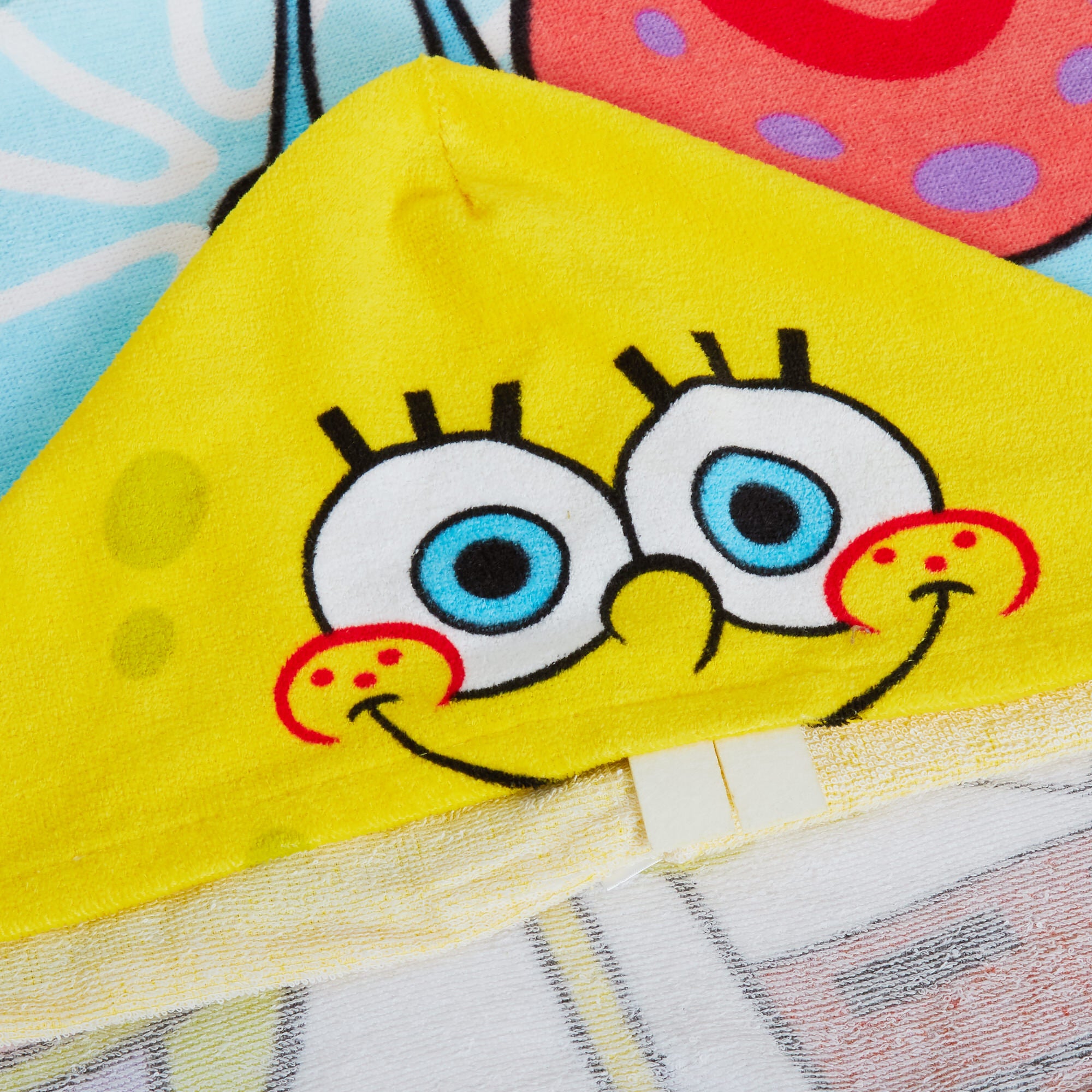 SpongeBob SquarePants Hooded Towel Kids Poncho Beach Bath Towel Swimming Wrap