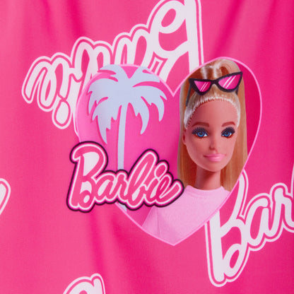 Girls Barbie Swimmming Costume Kids Barbie Pink One Piece Swim Suit Beach Pool