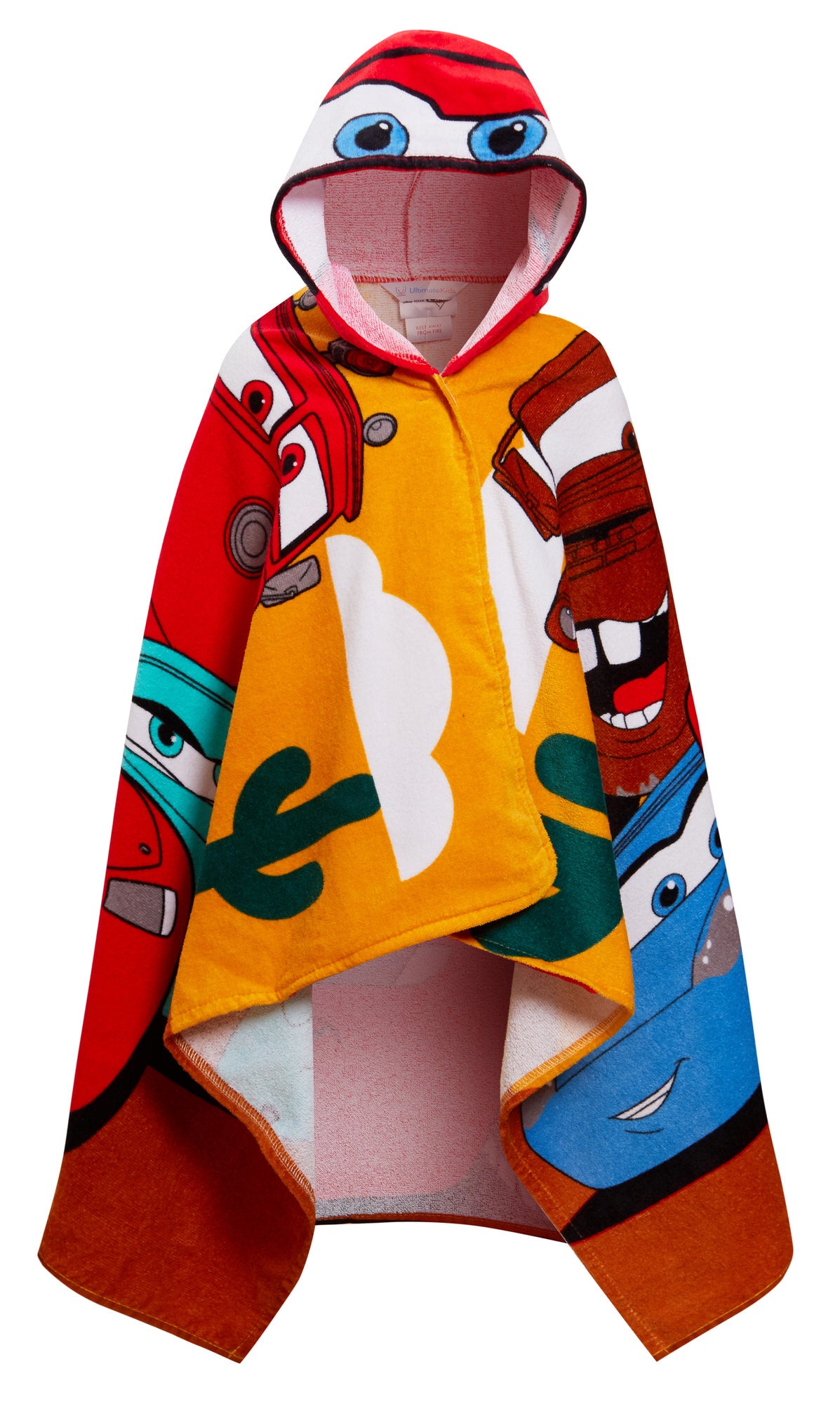 Disney Cars Hooded Towel Lightning McQueen Poncho Kids Beach Towel Swimming Wrap