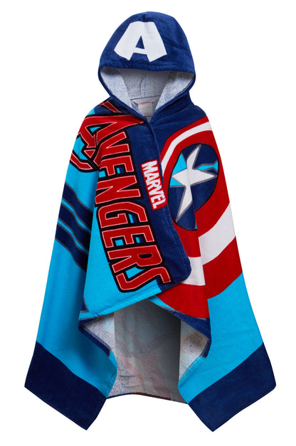 Captain America Hooded Towel Avengers Poncho Kids Beach Bath Towel Swimming Wrap