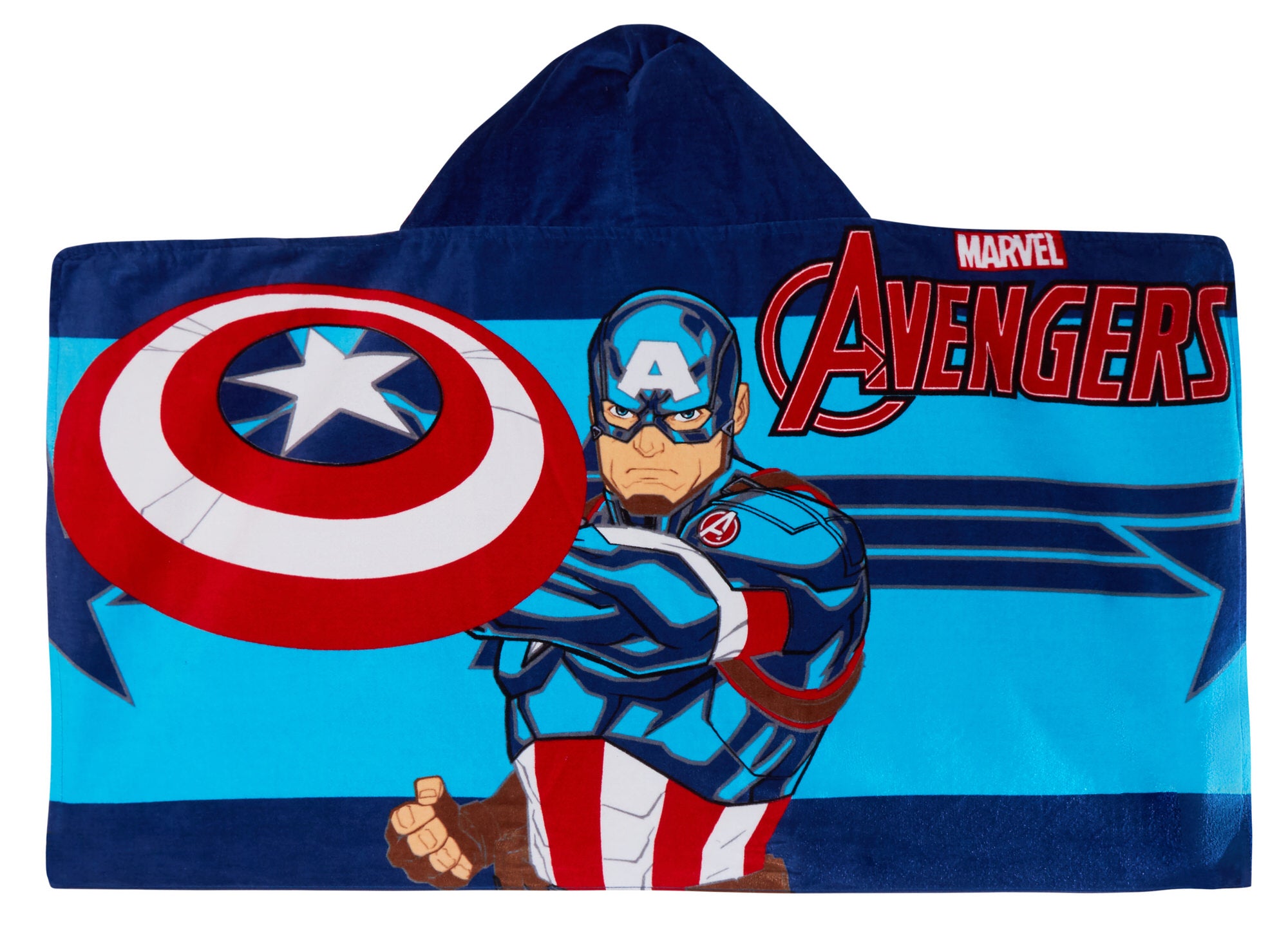 Captain America Hooded Towel Avengers Poncho Kids Beach Bath Towel Swimming Wrap