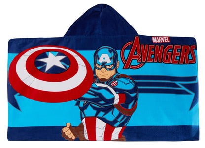 Captain America Hooded Towel Avengers Poncho Kids Beach Bath Towel Swimming Wrap