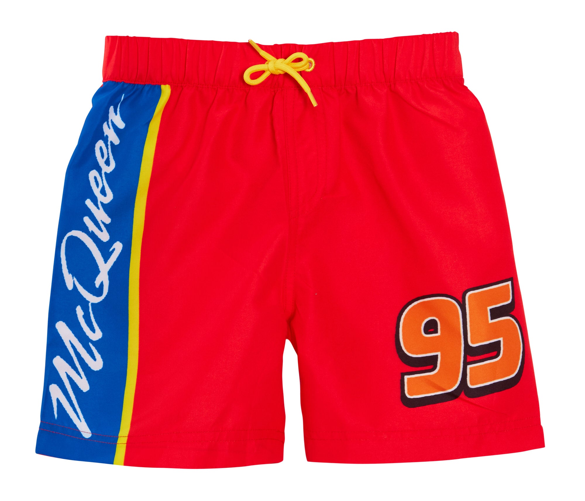 Boys Disney Cars Swim Shorts + Rash Vest Lighnting McQueen 2 Piece Swim Set