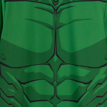 Incredible Hulk Swim Shorts + Rash Vest 2 Piece Swim Set Surf Top + Board Shorts