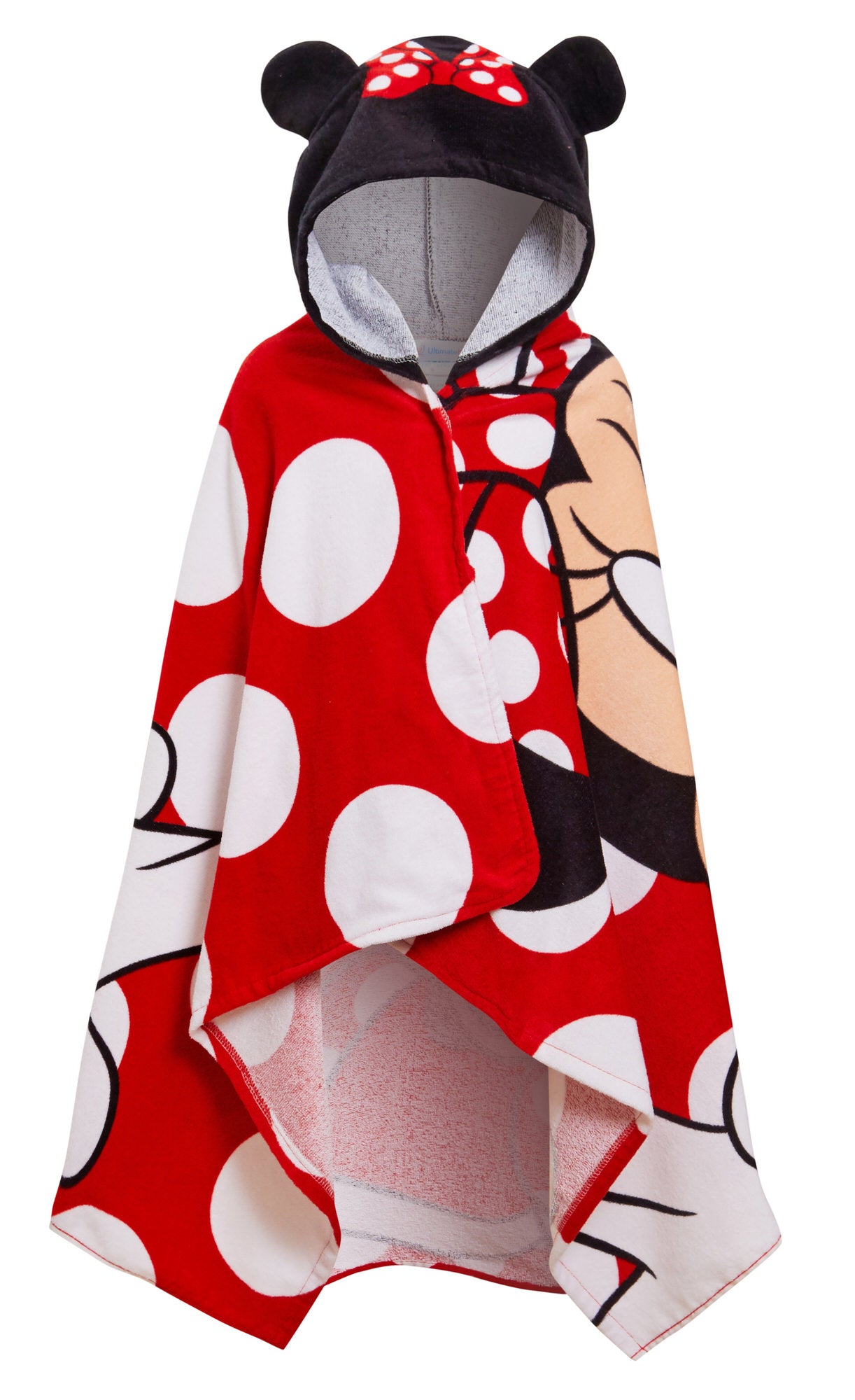 Disney Minnie Mouse Hooded Towel Girls Poncho Kids Beach Bath Towel Swim Robe