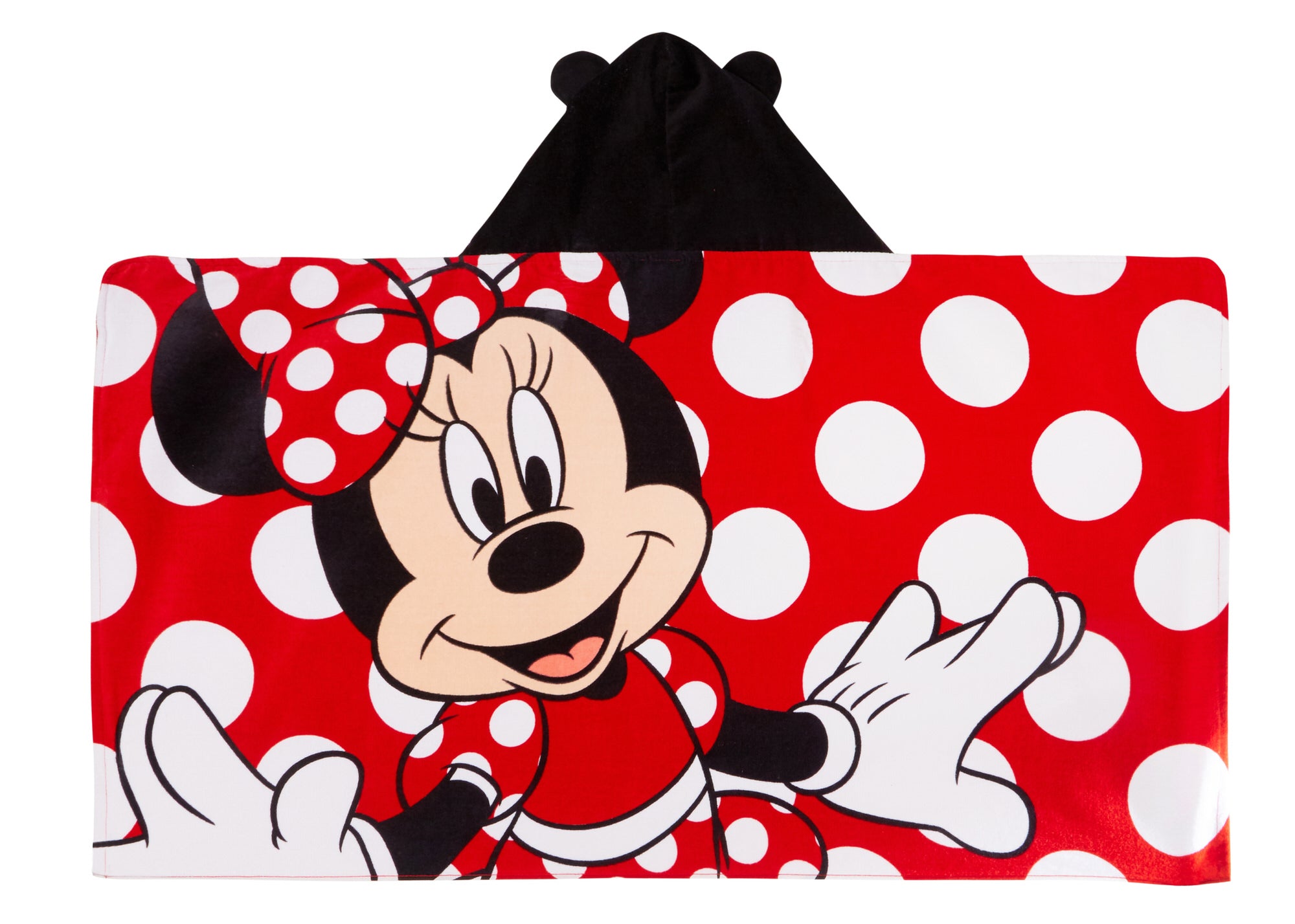 Disney Minnie Mouse Hooded Towel Girls Poncho Kids Beach Bath Towel Swim Robe