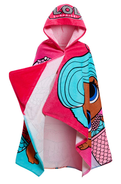 L.O.L Surprise! Dolls Hooded Towel Girls Poncho Cottton Beach Towel Bath Towel