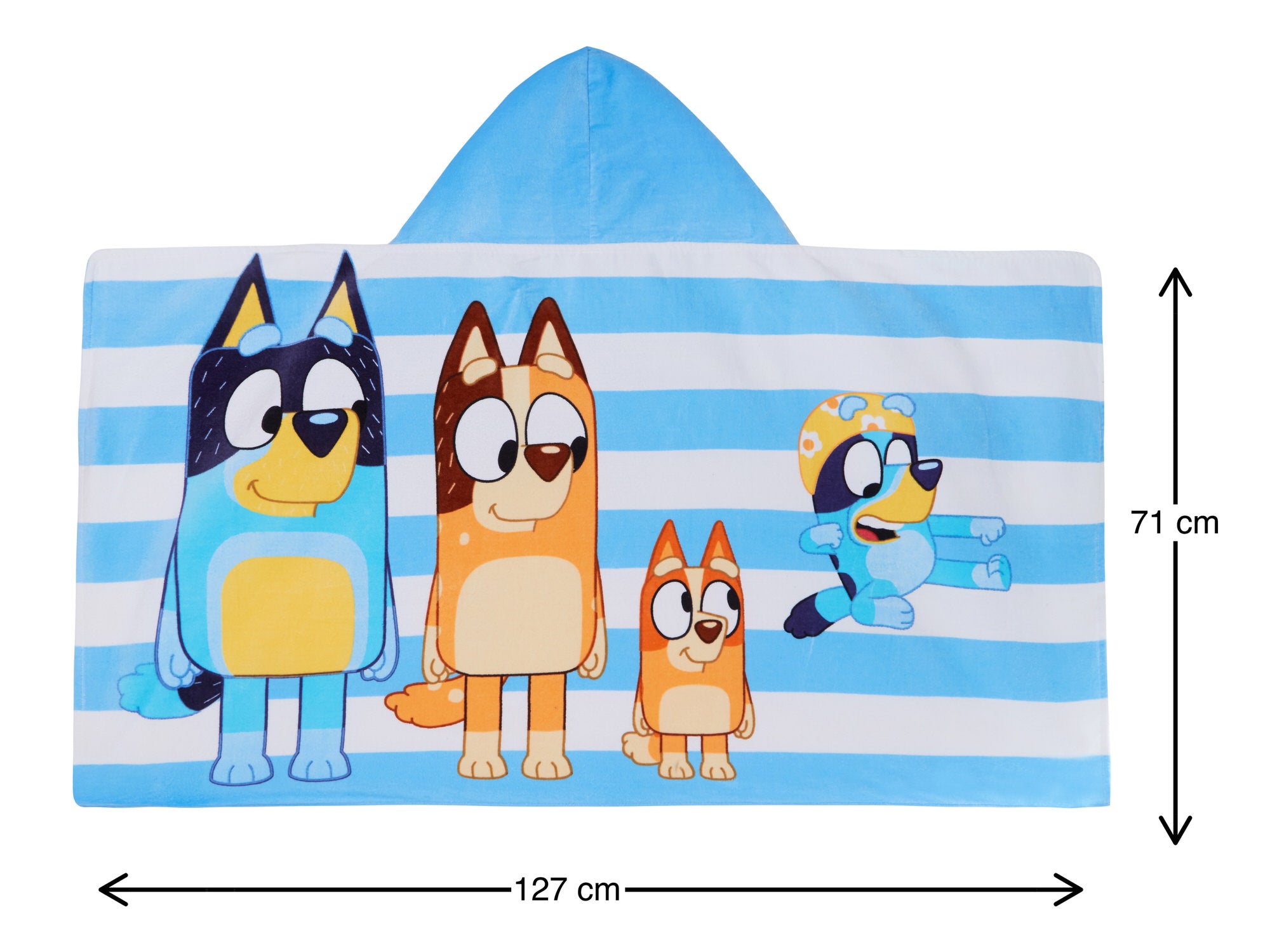Bluey Hooded Towel Boys Girls Poncho Kids Beach Towel Bath Towel Swimming Wrap