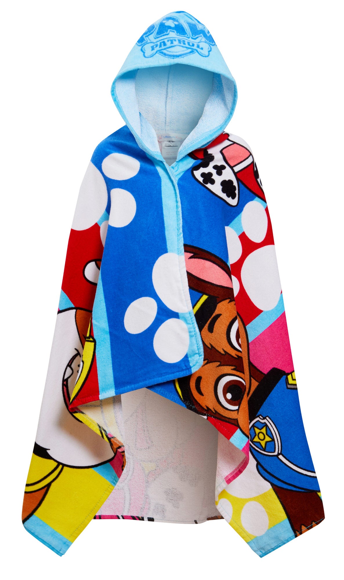 Paw Patrol Hooded Towel Chase Poncho Kids Beach Towel Bath Towel Swimming Wrap
